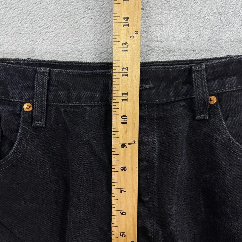 Levi's 501 Original‎ Fit Jeans Mens 38x30 Black Denim Cotton High-Rise Straight